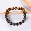 Smoky Quartz and Golden Tiger's Eye Energy Bracelet