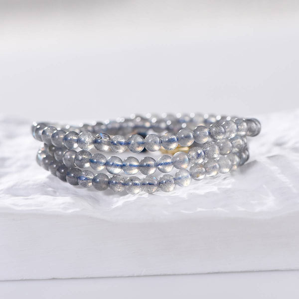 Star-Moon Gray Moonstone Energy Bracelet