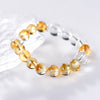 Citrine and Clear Quartz Energy Bracelet