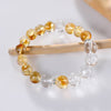 Citrine and Clear Quartz Energy Bracelet