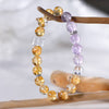 Yellow Azeztulite and Lavender Amethyst Energy Bracelet