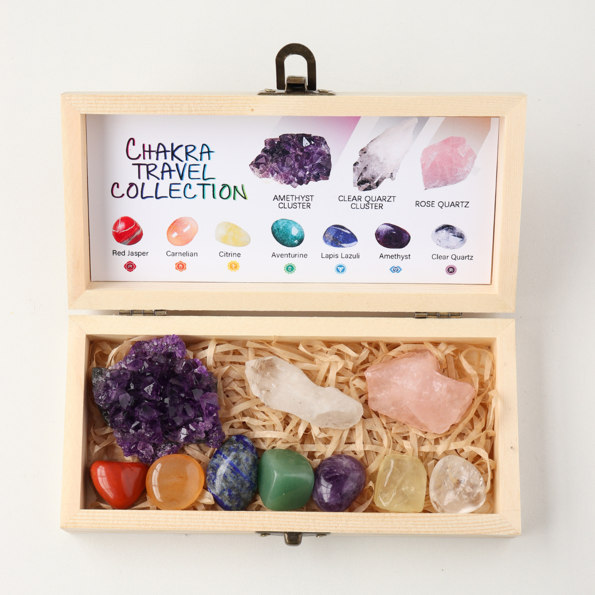 Amethyst Block Wooden Box Set