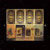 Gold Foil Tarot Deck with Keywords – Waterproof PET Cards with Mystical Eye Design