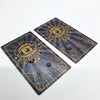 Luxury Gold Foil Tarot Deck – Durable Waterproof Cards with Blue Gold Eye Design