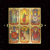 Luxury Gold Foil Tarot Deck – Durable Waterproof Cards with Blue Gold Eye Design
