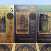 Gold Foil Tarot Deck with Keywords – Waterproof PET Cards with Mystical Eye Design