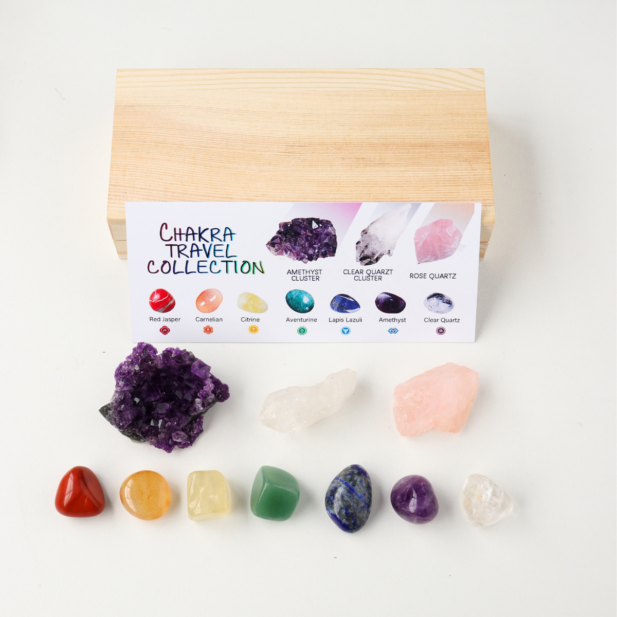 Amethyst Block Wooden Box Set