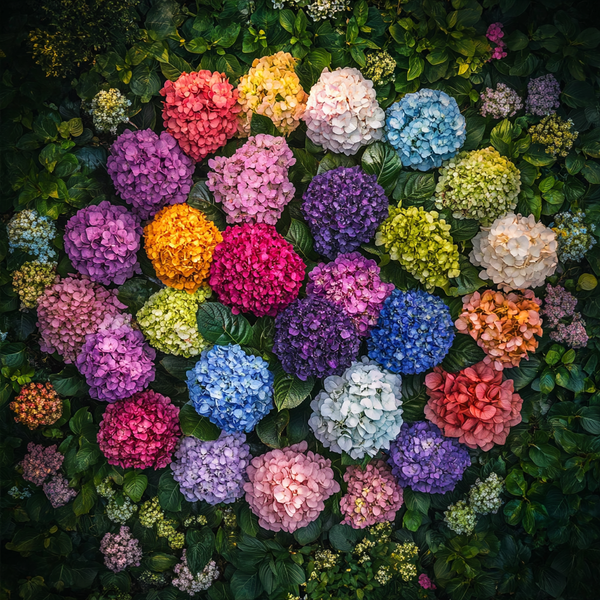 Hydrangea Flower Seeds Mix – Colorful Garden Blooms, Easy to Grow, Perennial Beauty for Backyard, Patio, or Balcony