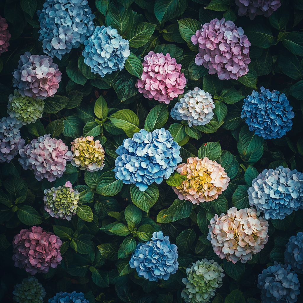 Hydrangea Flower Seeds Mix – Colorful Garden Blooms, Easy to Grow, Perennial Beauty for Backyard, Patio, or Balcony