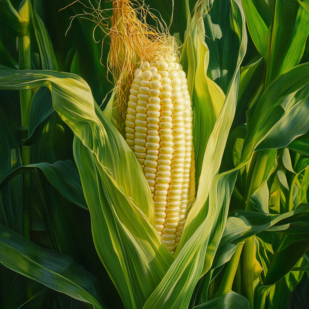 100Seeds Organic Sweet Corn Seeds – Non-GMO Heirloom Variety for Home Gardening | Easy to Grow | Perfect for Backyard or Garden Beds