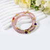 Strawberry Quartz Crystal Energy Necklace and Bracelet Duo