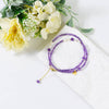 Amethyst Pearl Energy Necklace and Bracelet Duo