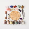 7 Chakras Crystal Gravel Drift Bottle Set