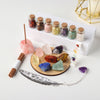 7 Chakras Crystal Gravel Drift Bottle Set