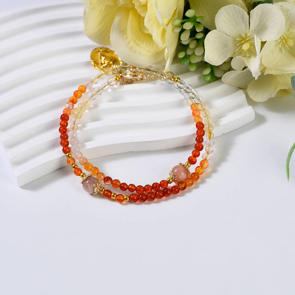 Red Agate Crystal Energy Necklace