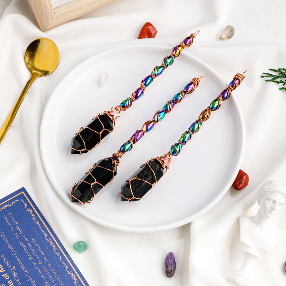 Black Obsidian Magic Wand