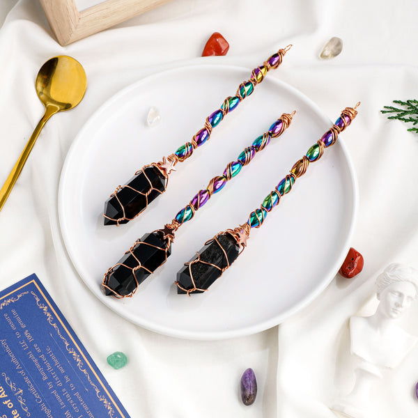 Black Obsidian Magic Wand