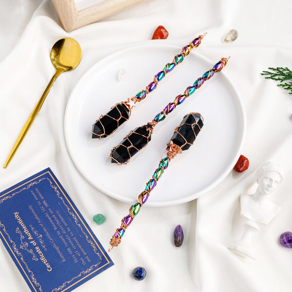 Black Obsidian Magic Wand