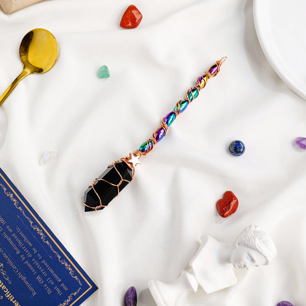 Black Obsidian Magic Wand