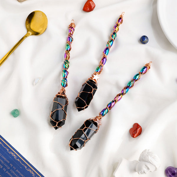 Black Obsidian Magic Wand