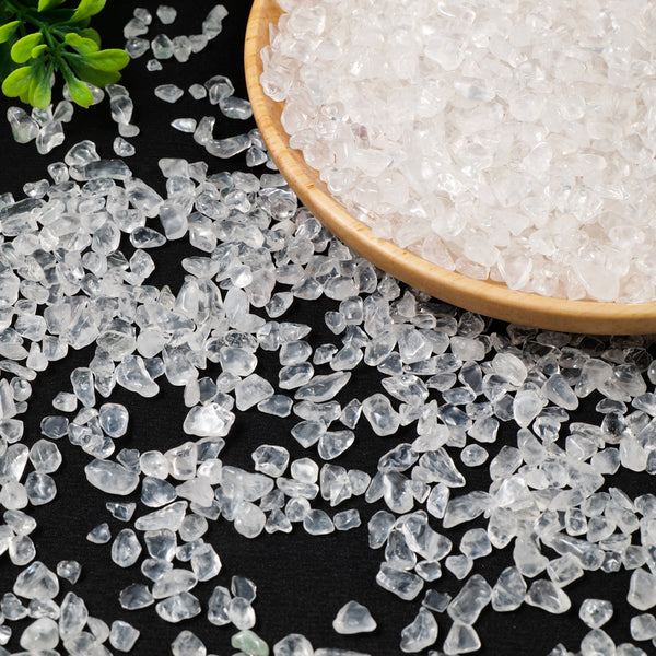 Clear Quartz Tumbled Chips for Jewelry and Energy Cleansing