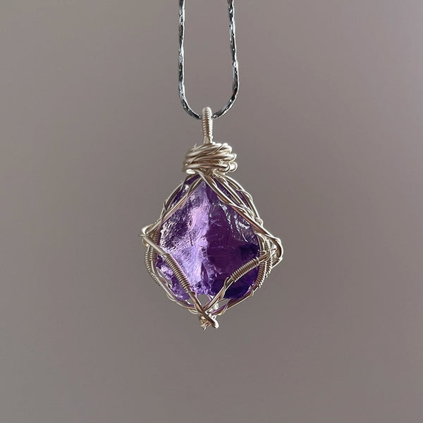 Energy Crystal Pendant Necklace