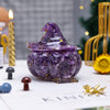 Natural Crystal Resin Pumpkin Hut Ornament
