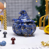 Natural Crystal Resin Pumpkin Hut Ornament