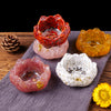 Natural Crystal Resin Lotus Ornament