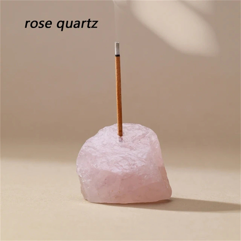 Raw Crystal Incense Holder