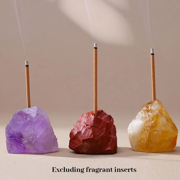 Raw Crystal Incense Holder