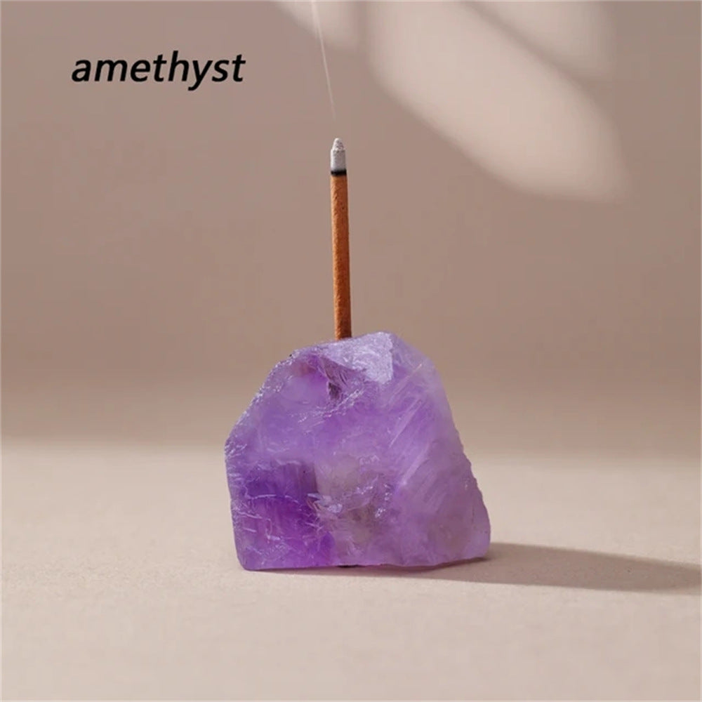 Raw Crystal Incense Holder