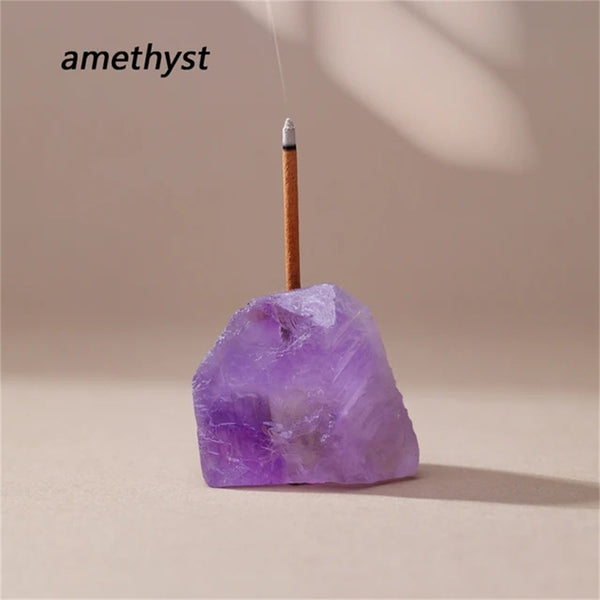 Raw Crystal Incense Holder