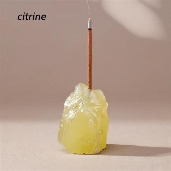 Raw Crystal Incense Holder