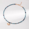 Vintage Amazonite Necklace-Gold Plated 925 Sterling Silver