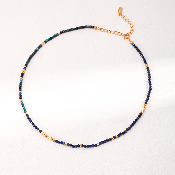 Vintage Beaded Lapis Lazuli Necklace/Bracelet