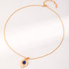 Vintage Lapis Lazuli Necklace-Gold Plated 925 Sterling Silver