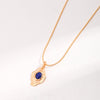 Vintage Lapis Lazuli Necklace-Gold Plated 925 Sterling Silver