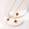 Vintage Lapis Lazuli Necklace-Gold Plated 925 Sterling Silver