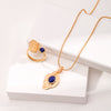 Vintage Lapis Lazuli Necklace-Gold Plated 925 Sterling Silver