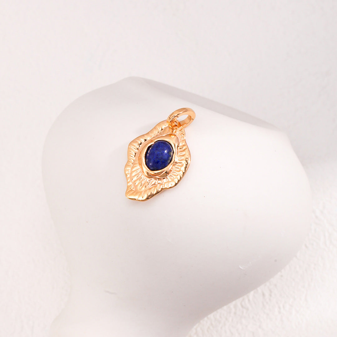 Vintage Lapis Lazuli Necklace-Gold Plated 925 Sterling Silver