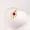 Vintage Lapis Lazuli Necklace-Gold Plated 925 Sterling Silver