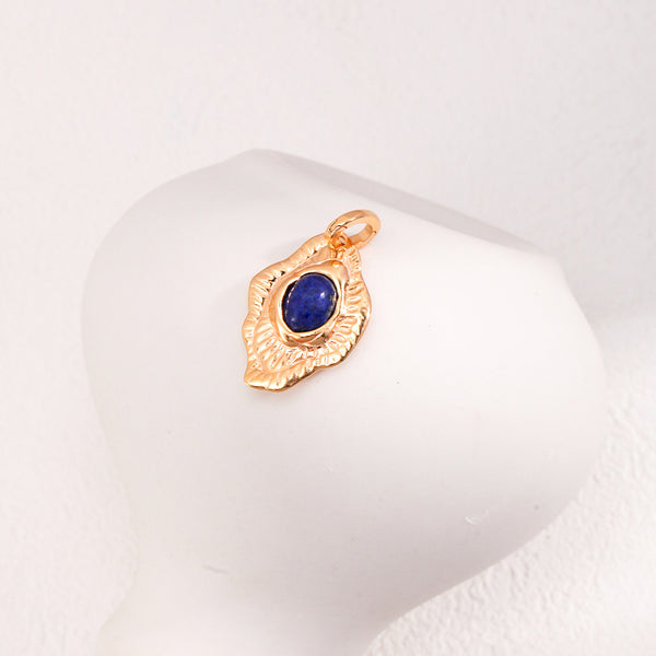Vintage Lapis Lazuli Necklace-Gold Plated 925 Sterling Silver