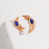 Vintage Moon Lapis Lazuli Necklace/Earrings-Gold Plated 925 Sterling Silver
