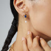 Vintage Royal Lapis Lazuli Necklace/Earrings-Gold Plated 925 Sterling Silver