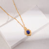Vintage Royal Lapis Lazuli Necklace/Earrings-Gold Plated 925 Sterling Silver