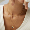 Vintage Royal Lapis Lazuli Necklace/Earrings-Gold Plated 925 Sterling Silver