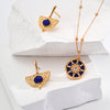 Vintage Star Lapis Lazuli Necklace-Gold Plated 925 Sterling Silver