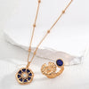 Vintage Sunflower Lapis Lazuli Ring-Gold Plated 925 Sterling Silver