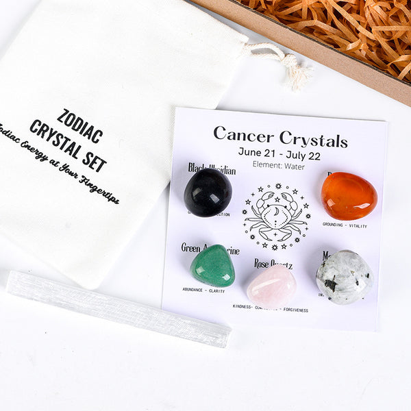 Zodiac Crystal Stone Energy Set Box